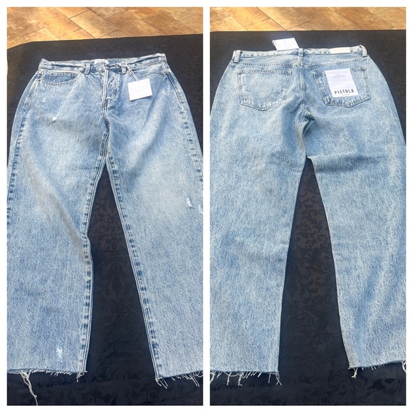 NWT PISTOLA Charlie High Rise straight size 31
Inseam 26 crop raw
100% cotton - Picture 1 of 7
